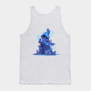 Blue Mage Cat Hero Tank Top